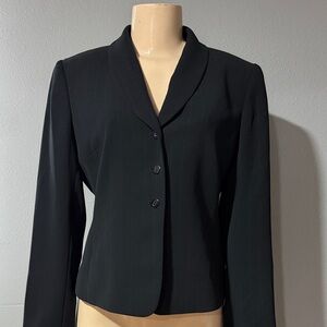 Tahari Black Pinstripe Women's Blazer Jacket